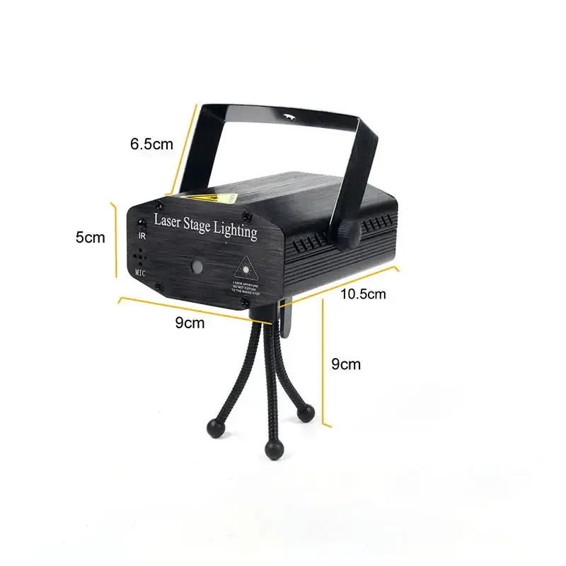 LED Laser Stage Light | Sound Activated | Remote Control | Outdoor Use