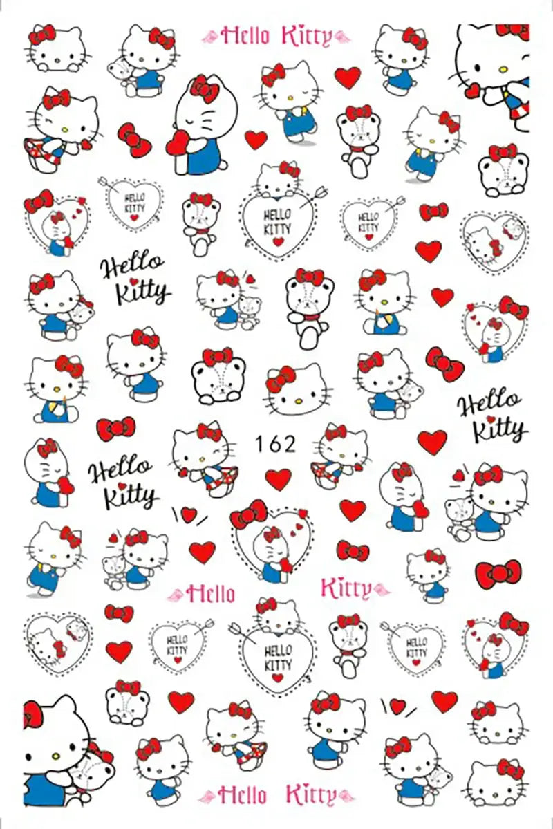 1PCS Cartoon Kawaii Pokémon Nail Stickers 3D Sanrio Hello Kitty Stickers For Nails Nails Accesories Anime Kuromi Nail Supplies from PriceLows™