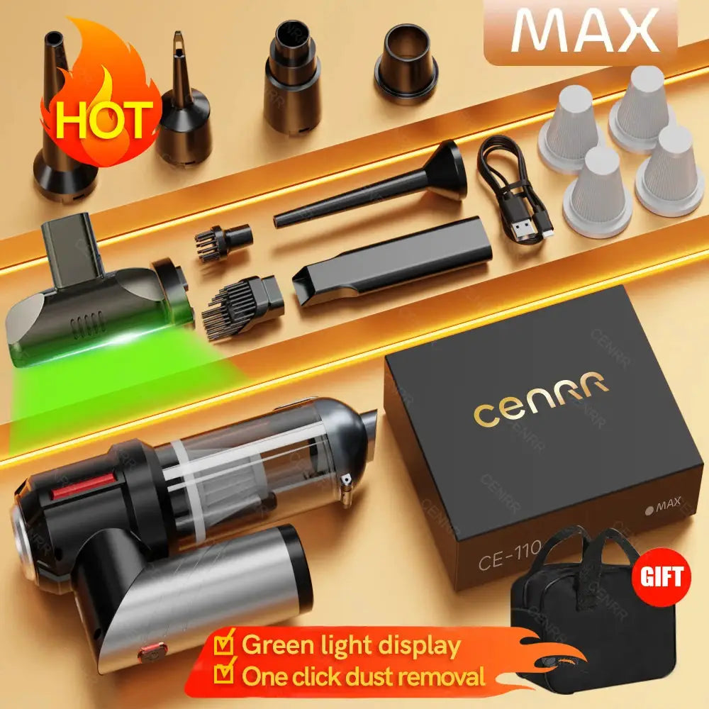Cordless Handheld Vacuum | 998000PA Suction | Mini Portable