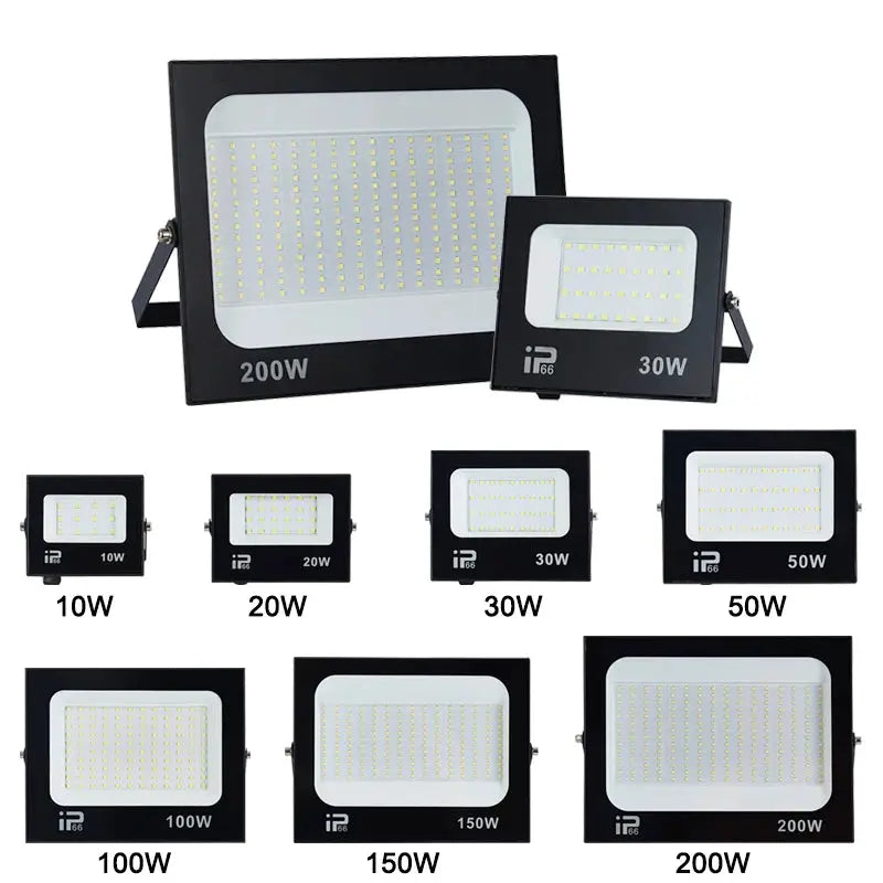 LED Flood Light | 200W IP66 Waterproof | 6500K Aluminum Housing
