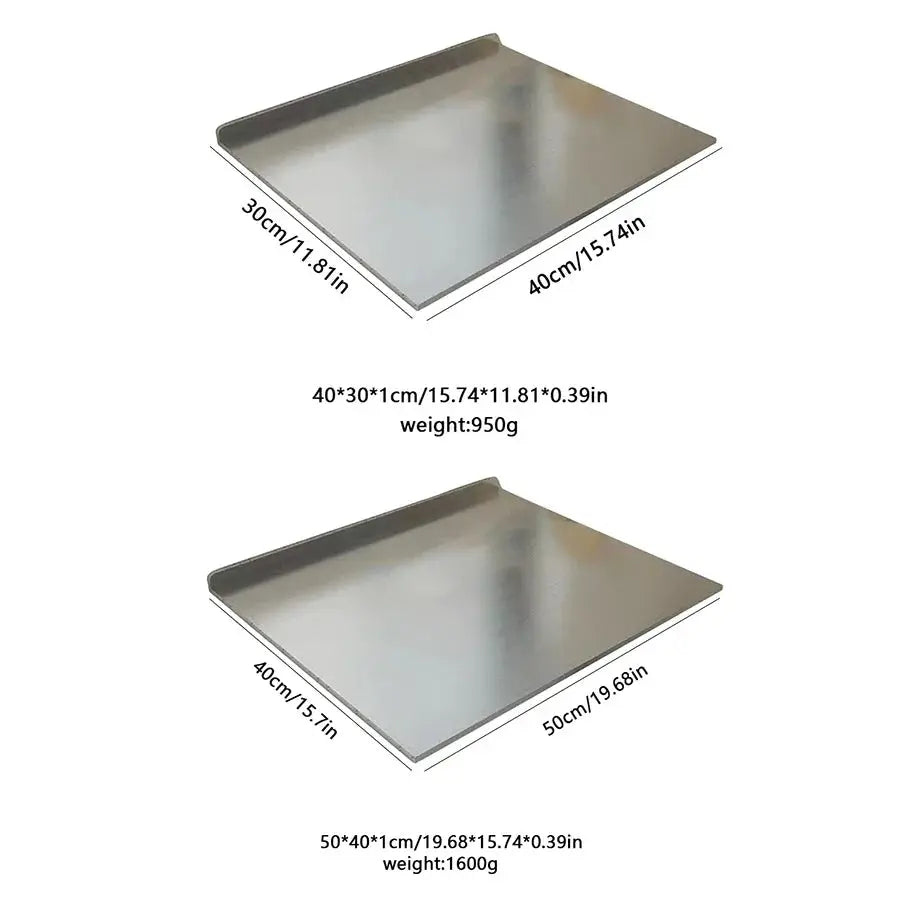 Stainless Steel Chopping Board | L Shaped Folding | Double Sided