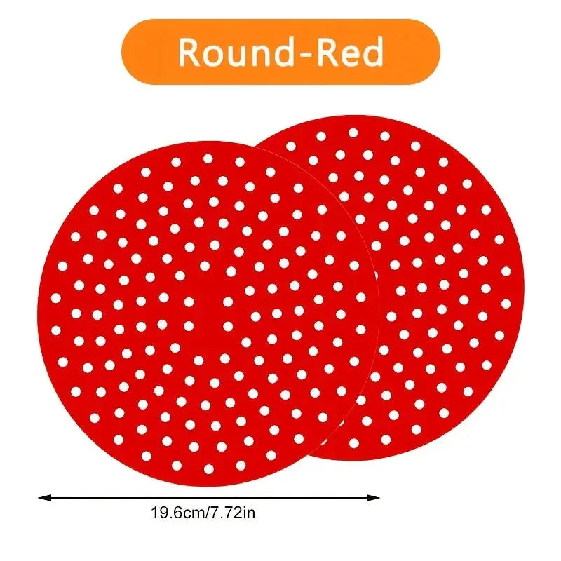 Silicone Air Fryer Mat | 2 Pack | Non-Stick | For Air Fryers