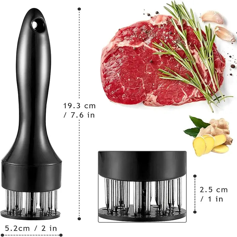 1Pc Stainless Steel Loose Meat Needle Meat Tenderizer Household Quick Insert Beef Artifact Loose Meat Hammer Steak Kitchen Tools from PriceLows™
