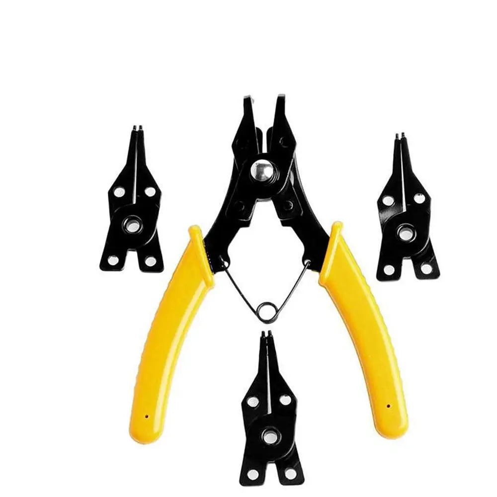 4 IN 1 Multifunctional Snap Ring Pliers Multi Tools Multi Crimp Tool Internal External Ring Remover Retaining Circlip Pliers from PriceLows™