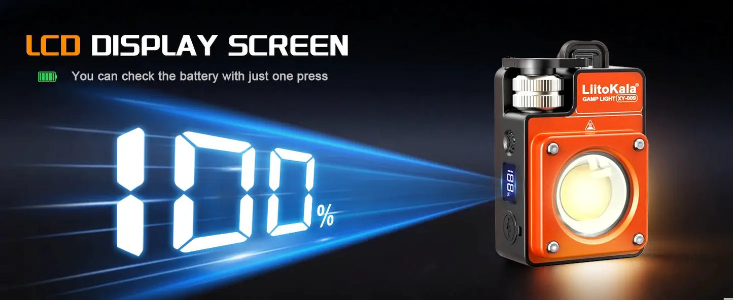 LiitoKala new keychain light 120-3500LM rechargeable flashlight multifunctional portable 3000mAh battery work light from PriceLows™