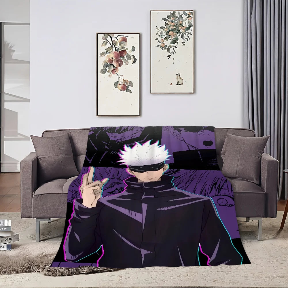 Blanket | Polar Fleece | Printed Anime Pattern | Small