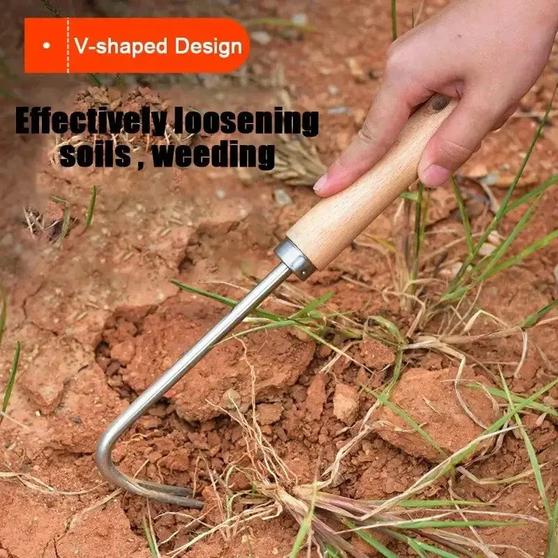 Stainless Steel Gardening Weeder | Manual Root Puller | Portable Hand Tool