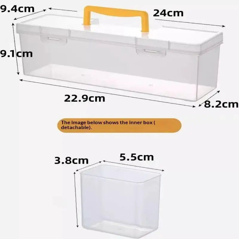 Multi Compartment Hardware Tool Storage Box Transparent Organizer with Strong Latches for Home DIY Hand Tool Storage from PriceLows™