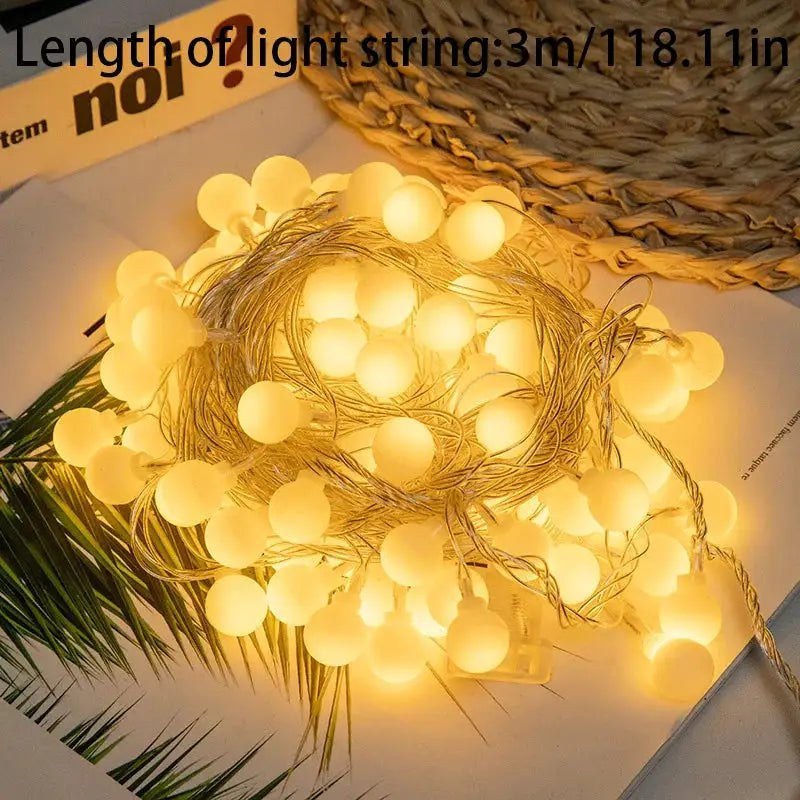 Waterproof & Shatterproof LED String Lights, 3m/9.84ft 100 Lights, Fearless of Rain for Bedroom, Garden, Party, Battery Operated from PriceLows™