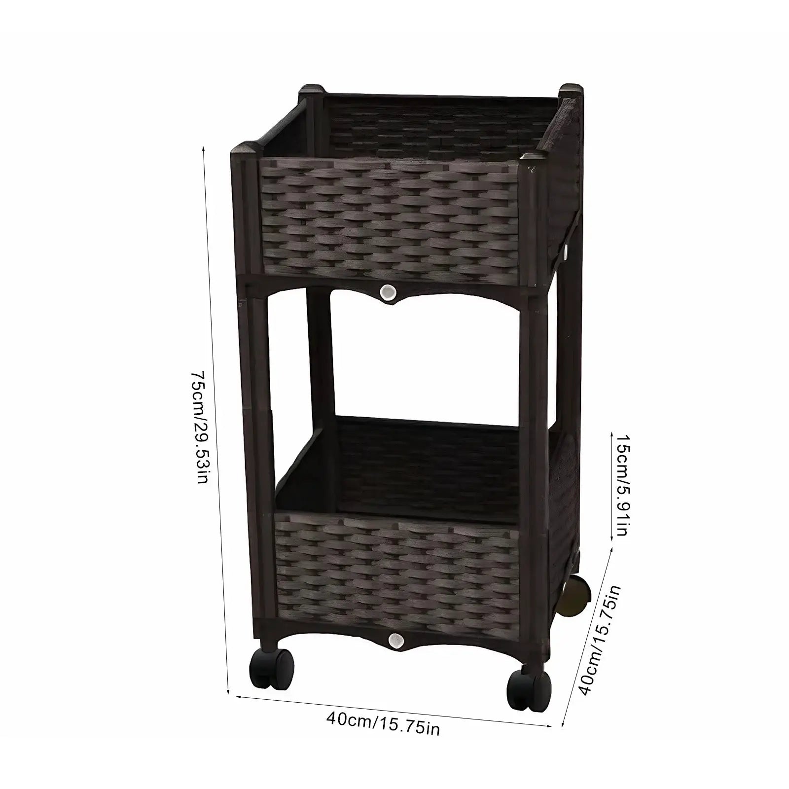 Raised Beds with Wheels Standing Planter Beds for Outdoor Plants Tomato Flower Vegetable from PriceLows™
