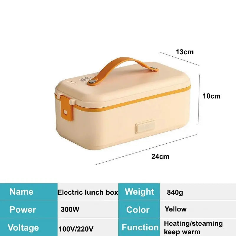 110V/220V Electric Lunch Box Portable Food Fast Heating Lunch Box 304 Stainless Steel Warmer Multi-Layer Office Lunch Box 800ml from PriceLows™