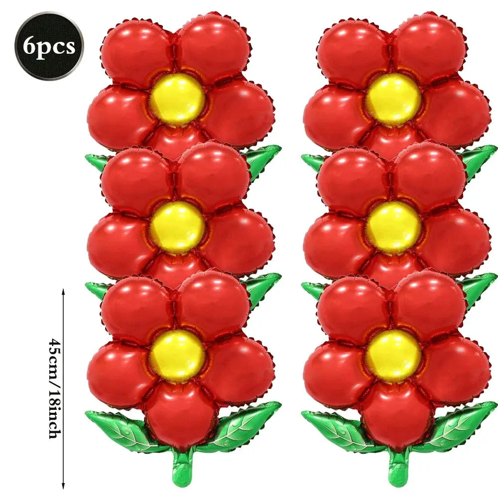 Wildflower Party Supplies | Spring Flower Banner And Plates | Napkins And Balloons