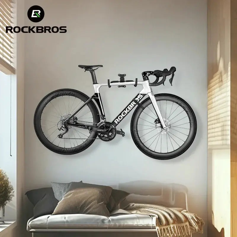 ROCKBROS Bike Rack Wall Mount Garage Home Adjustable Bicyle Rack Horizontal Bike Hook Thickened Reinforced MTB Road Bike Holder from PriceLows™