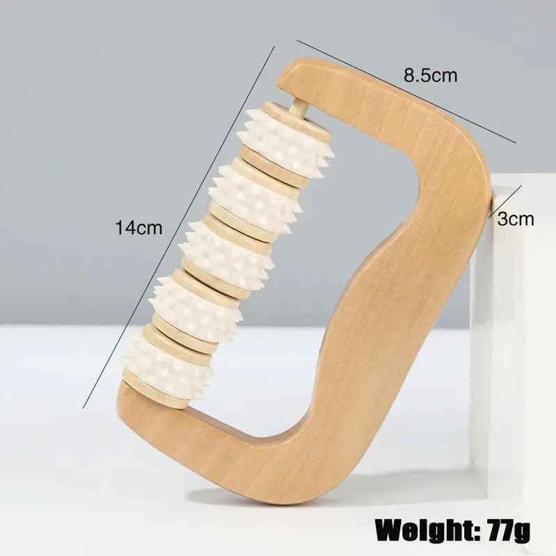 Wooden Body Roller | Manual Massager | Neck Back Legs Face