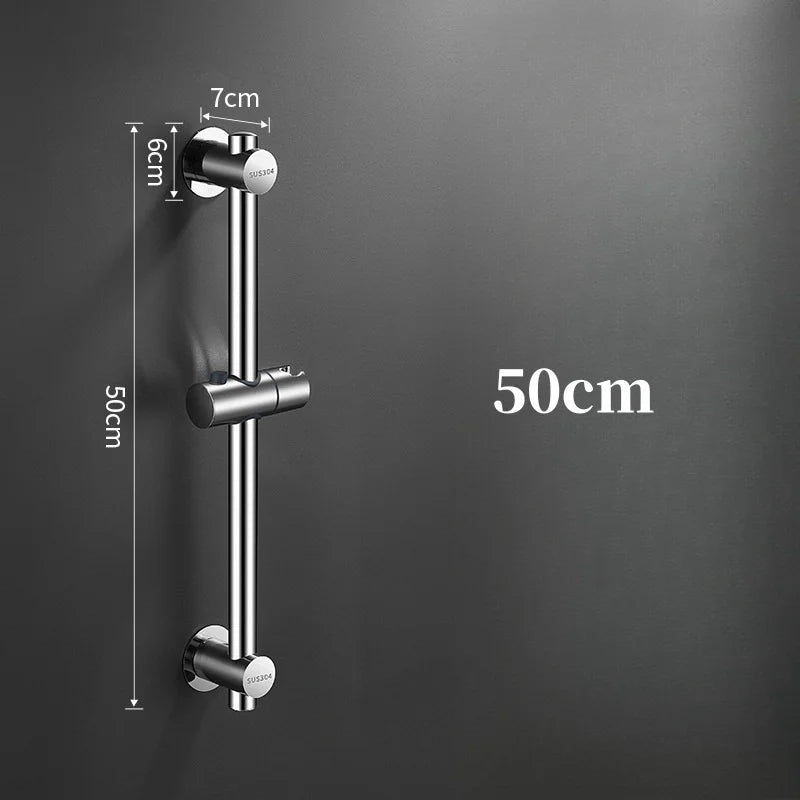 Shower Sliding Bar | Black Stainless Steel | Wall Mounted | Adjustable