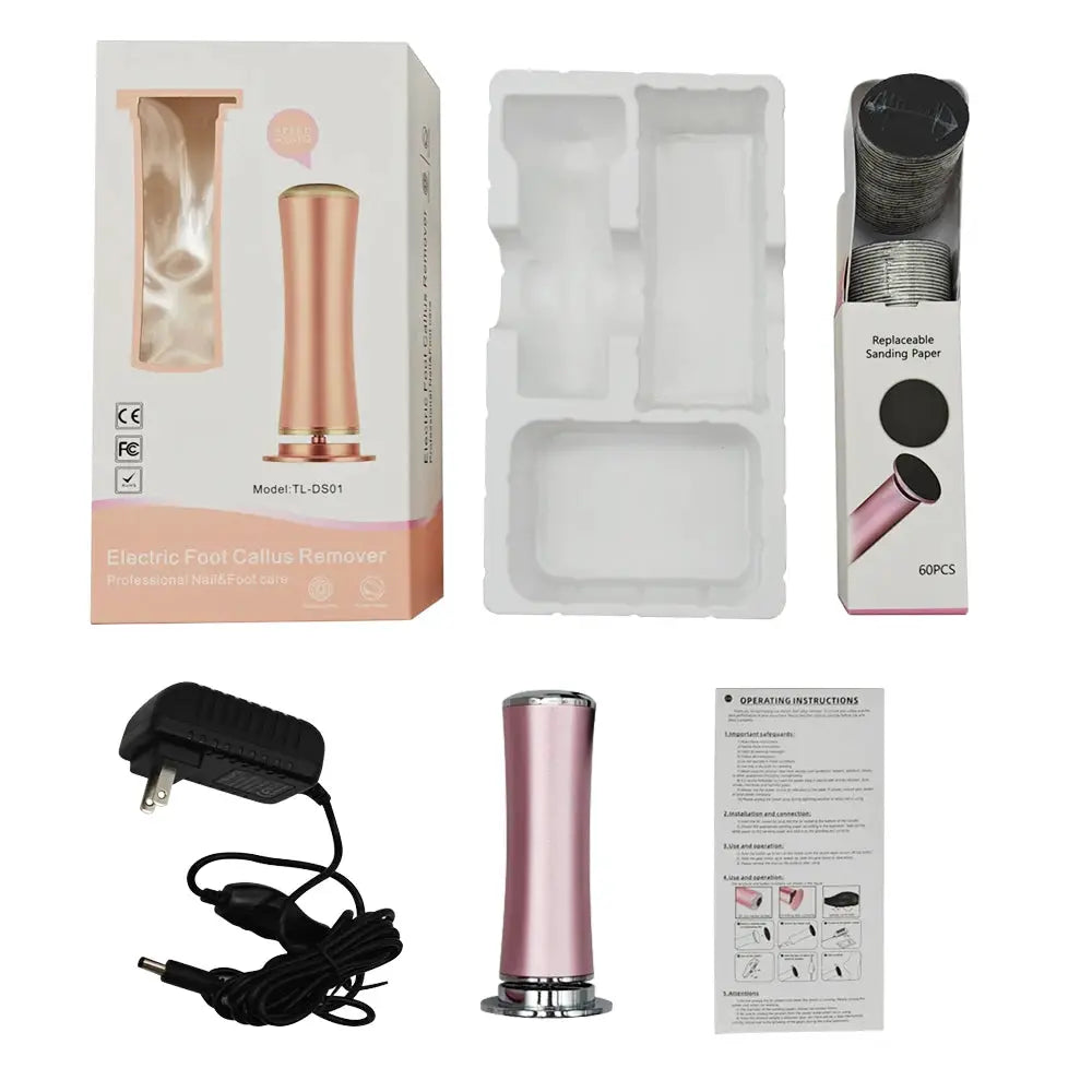 Electric Foot Callus Remover Foot Care File Heels Dead Skin Pedicure Tool Electronic Foot Grinder and Replacement Sandpaper from PriceLows™