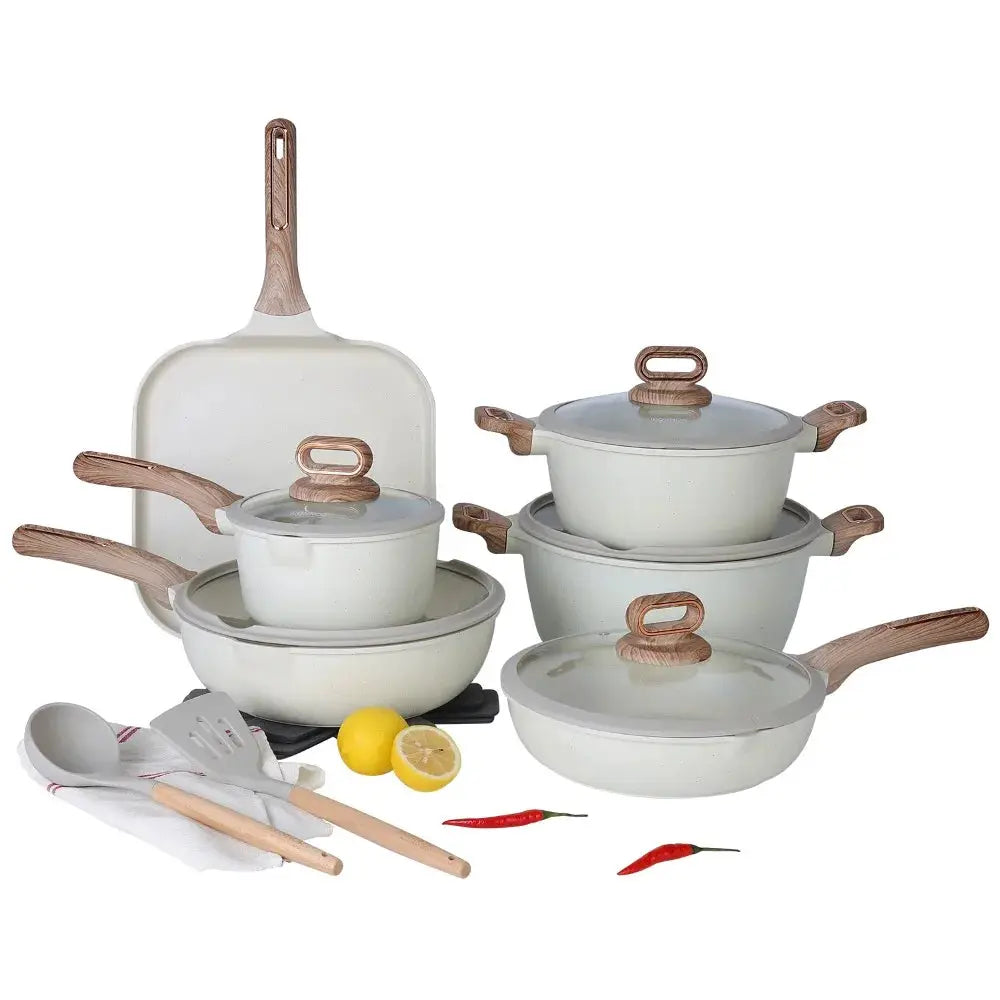 DONNOR Ceramic Cookware Sets Pots and Pans Set Nonstick Induction Cookware Kitchen Cooking Set with Frying Pans Set from PriceLows™