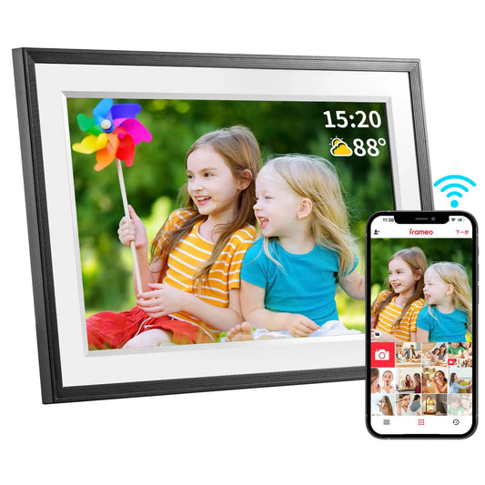 Frameo 10.1 inch digital photo frame, WiFi electronic photo frame, 1280*800IPS HD cloud smart electronic photo album, 32GB stora from PriceLows™