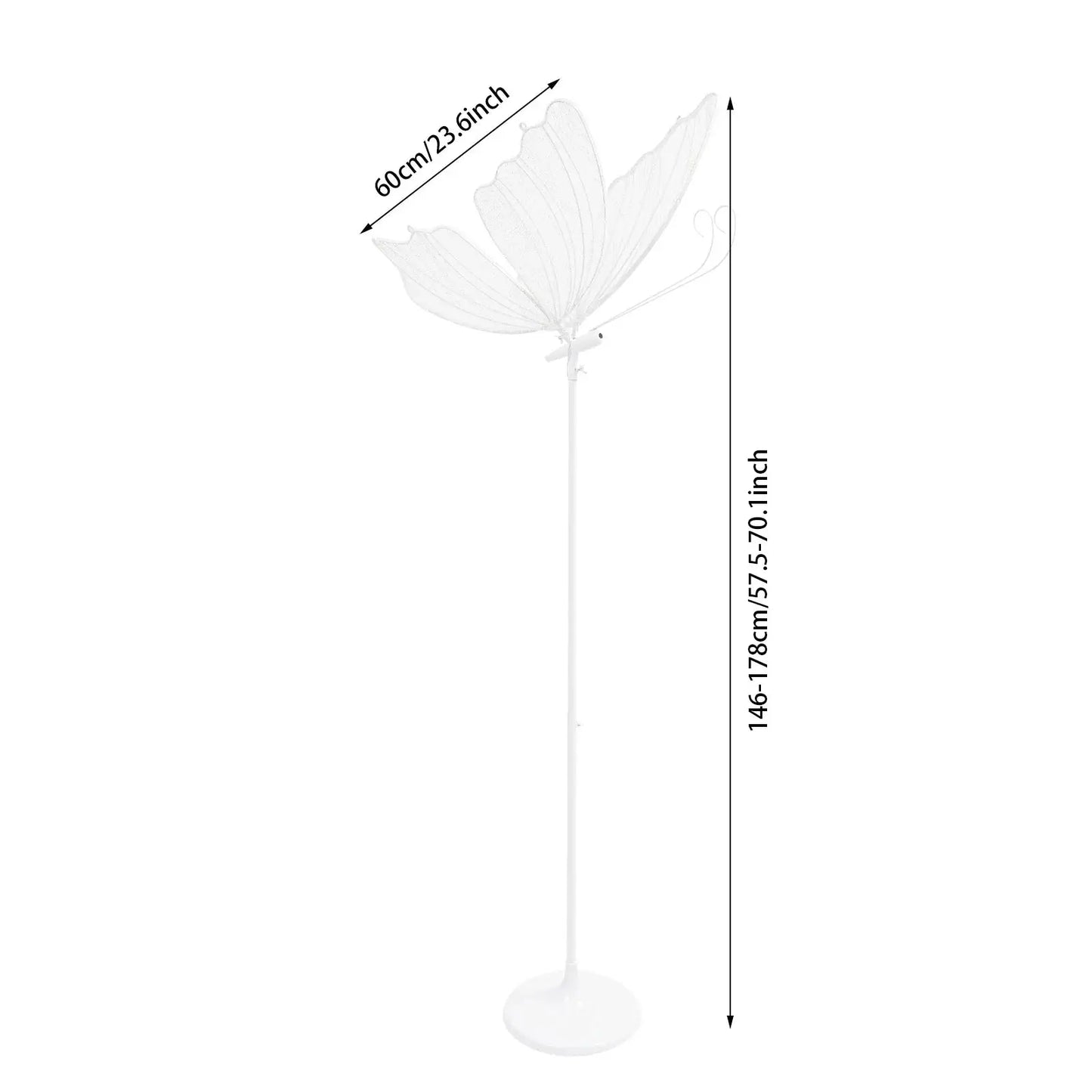 2PCS 48W Romantic Butterfly Floor Lamp,Wedding LED Light,Creative Butterflies Decoration Lights, Road Pilot Lamps for Home,Totel from PriceLows™