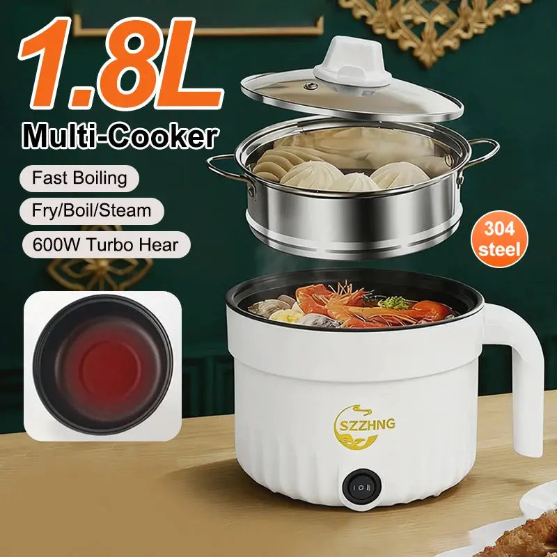 Rice Cooker | 1.8L Capacity | With Steamer | Mini Size