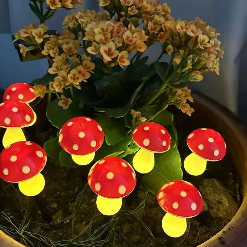1PC Solar Mushroom Path Lights,8 Modes Outdoor Waterproof LED Lamp,Landscape Lights For Garden,Lawn,Yard,Pathway,Terrace Decor from PriceLows™