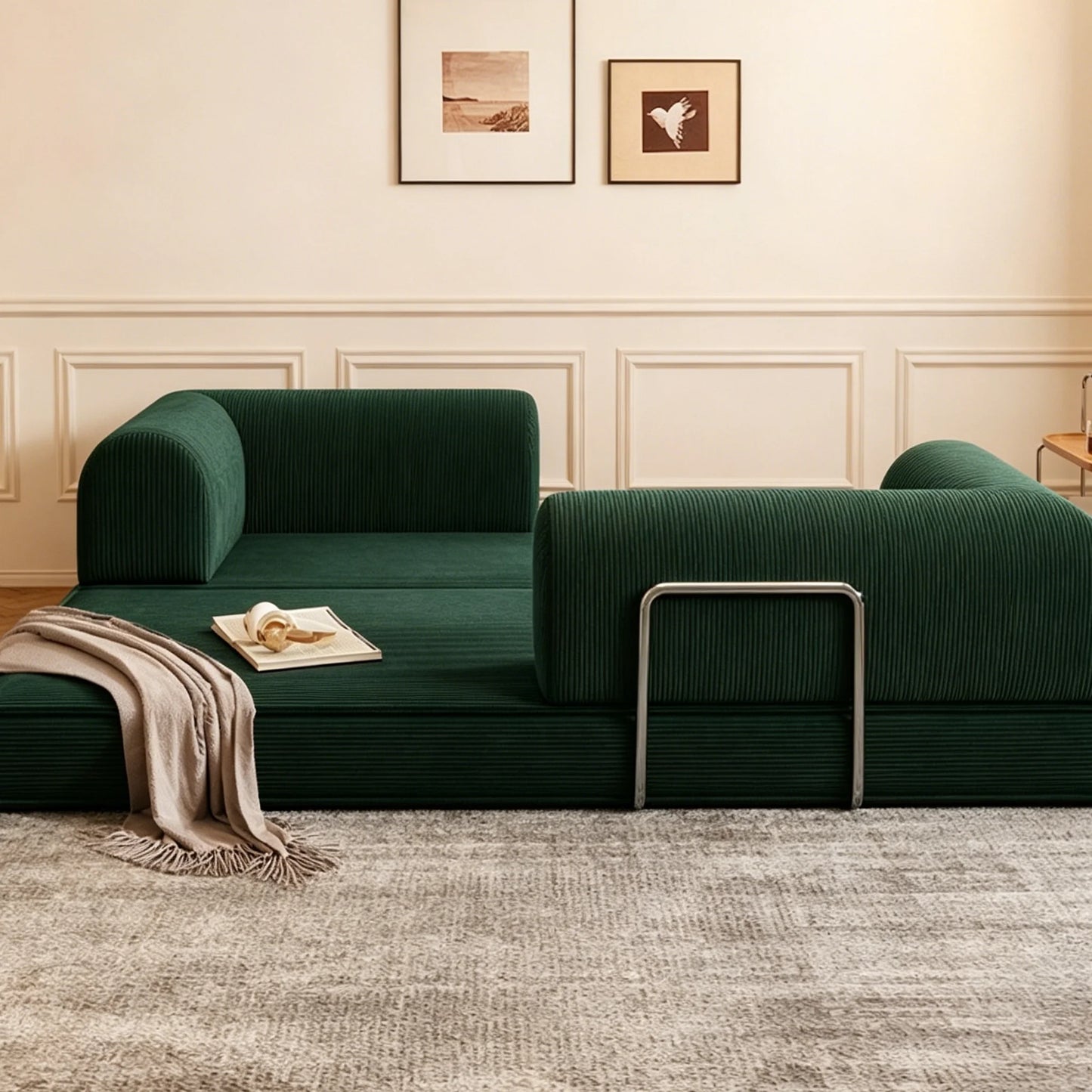 Sofa Bed | Memory Foam | 304 Stainless Steel Frame | 79in Length