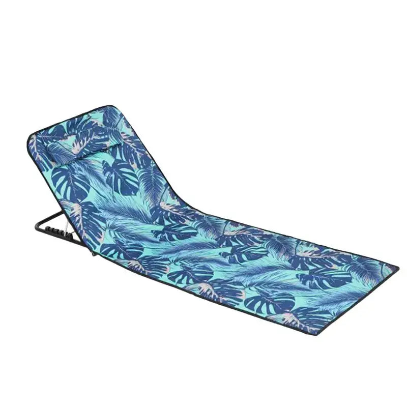 Folding Lounge Chair | 5-Position Back | Portable Beach Chair | One Size