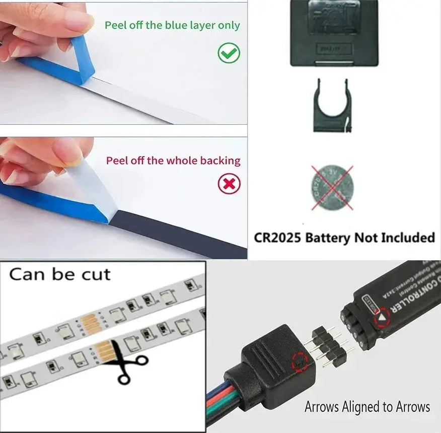 Wifi Led Strip Lights Bluetooth Music Led Tape Light 220V Alexa Led Lighting Strips Adhesive Led Strip 12v Rgb 5050 from PriceLows™