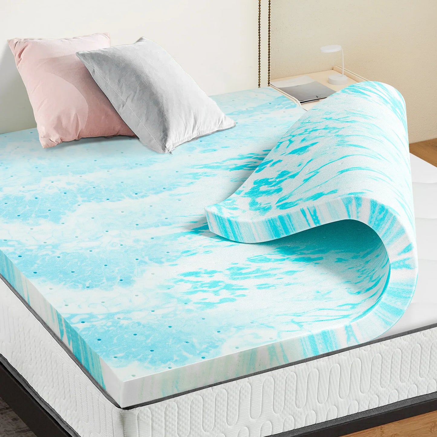 Memory Foam Mattress Topper | Gel Memory Foam | 2 To 3 Inch Thick | Full Size