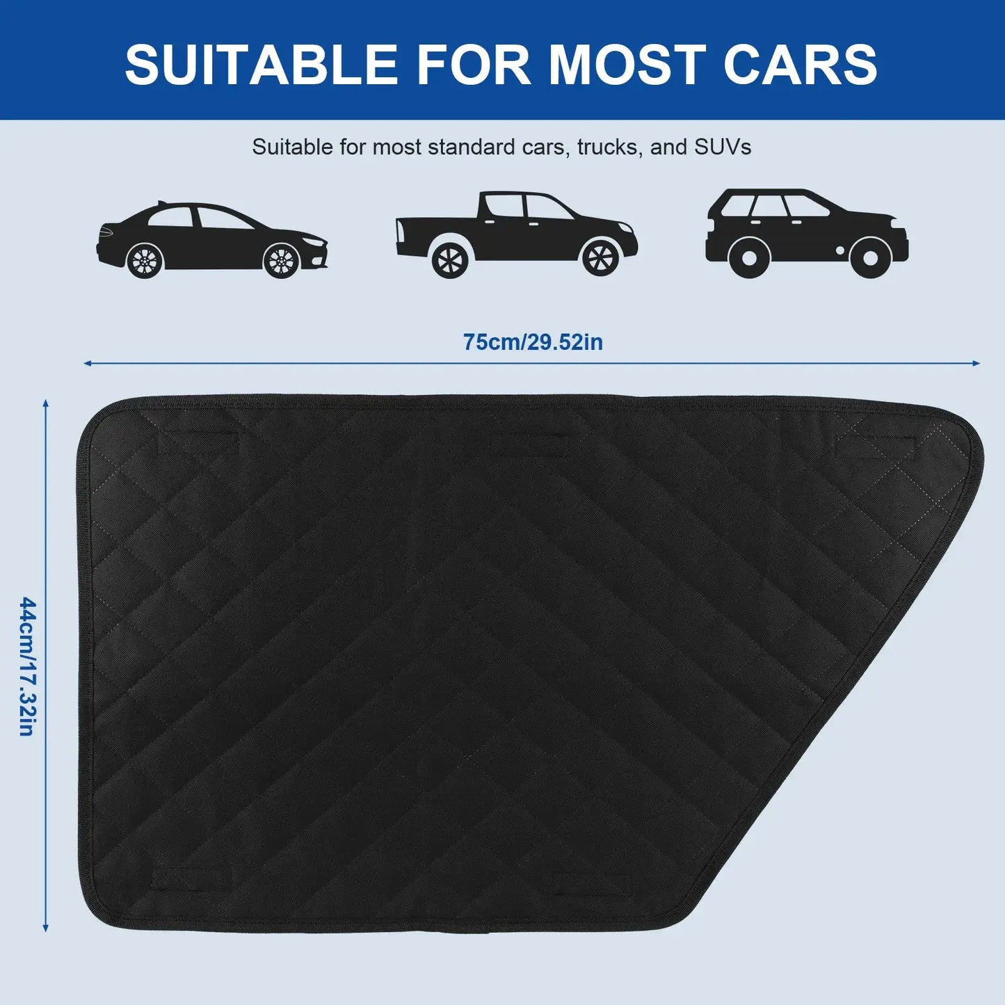 2Pcs Oxford Waterproof Car Door Cover for Dog Anti-Scratch Car Interior Cover Washable Car Door Protect Mats for Car Truck & SUV from PriceLows™