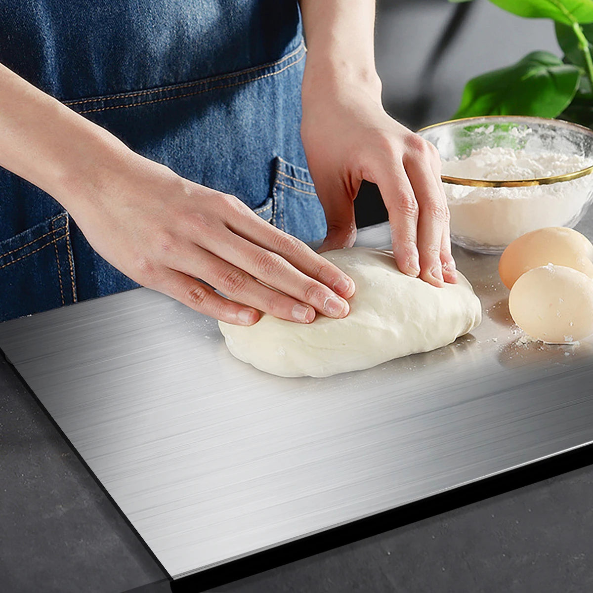 304 Stainless Steel Cutting Board Butcher Block Household Rolling Board Kitchen Supplies Food Preparation Meal Prep Tools from PriceLows™