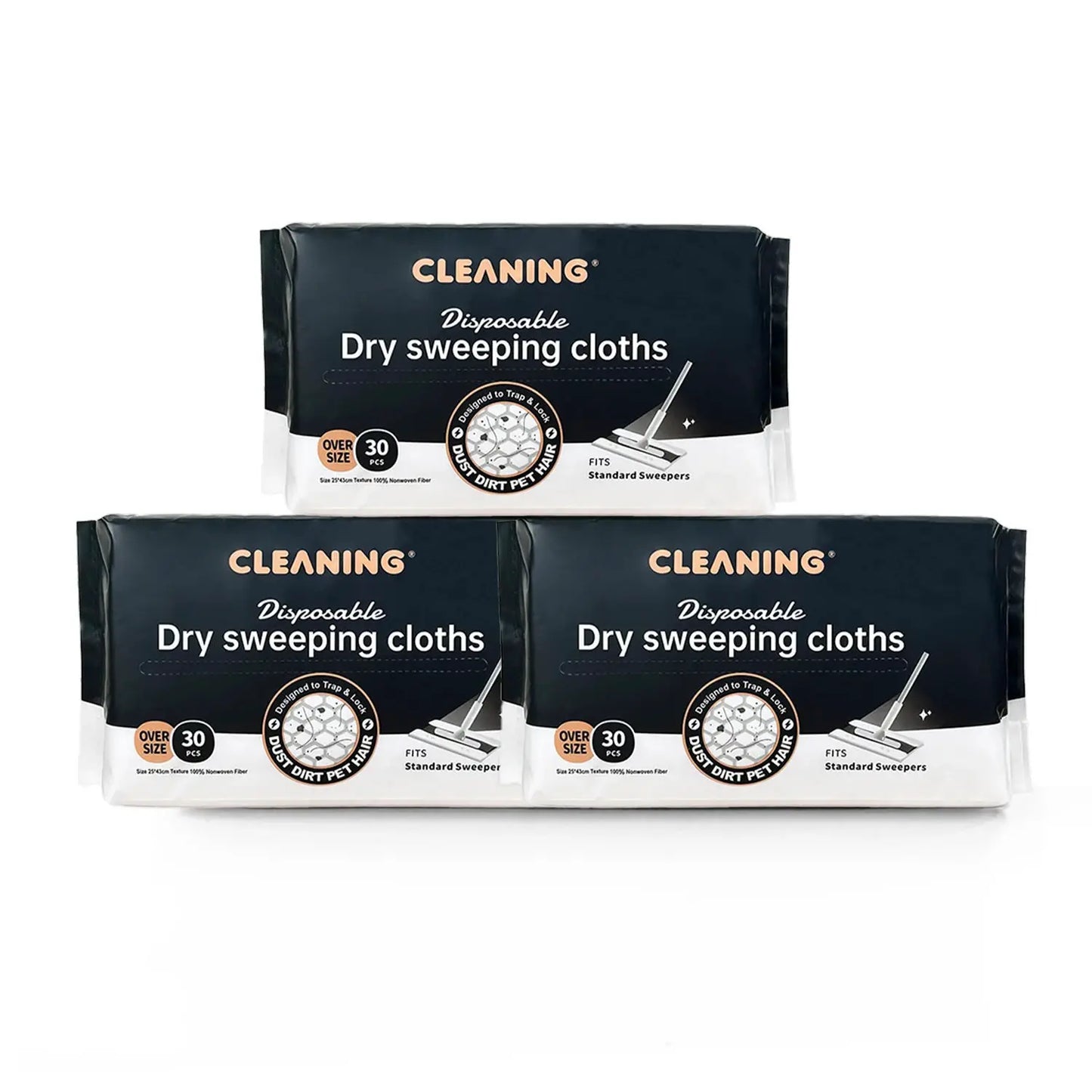 JINYUDOME Disposable Electrostatic Dust Mop Pads 9.8x16.5in High-Efficiency Swiffer Wet/Dry Mop Floor Cleaning Cloth for Home from PriceLows™