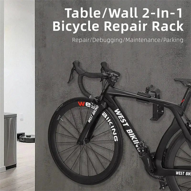 WEST BIKING Bicycle Repair Stand Wall/Table Mount Bike Parking Racks Maintenance Support Adjustable Clamp Bike Display Storage from PriceLows™