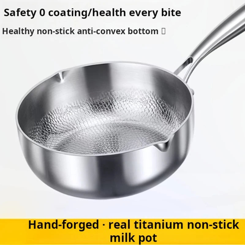 Milk Pot | Pure Titanium | Induction Compatible | Small