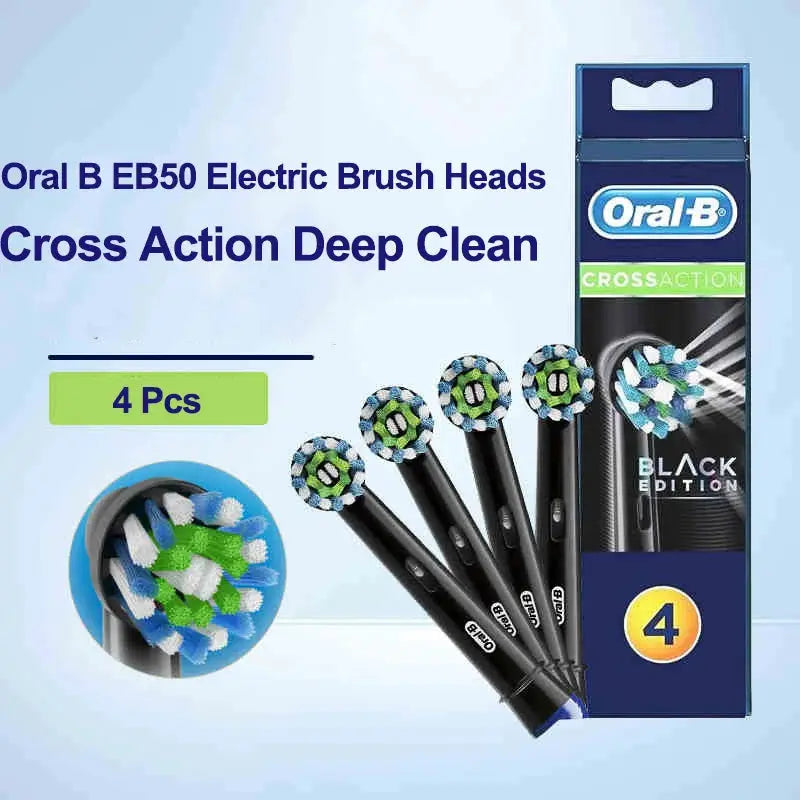 Oral B Original Electric Toothbrush Heads EB50 Cross Action 16 Degree Stains Removal Care Teeth Brush Heads Soft Bristle Nozzle from PriceLows™