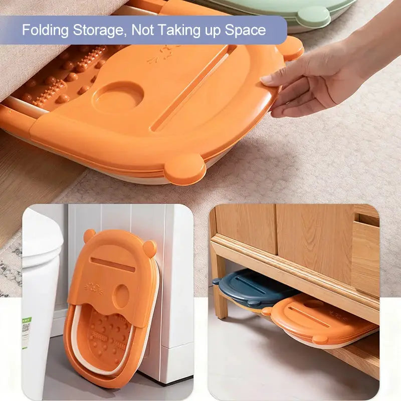 Telescopic Bath Bucket | 39x30 Inch Foldable | For Bathtub And Feet