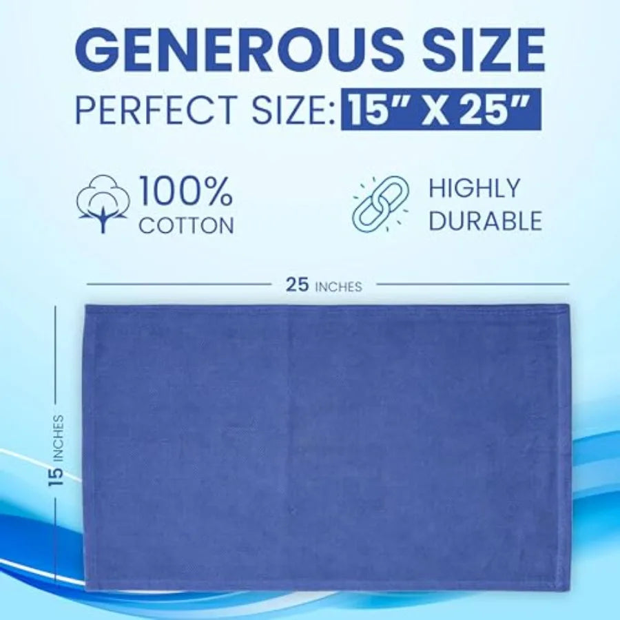 Shop Towels | Cotton Towels | Blue Multipurpose | Bulk Pack