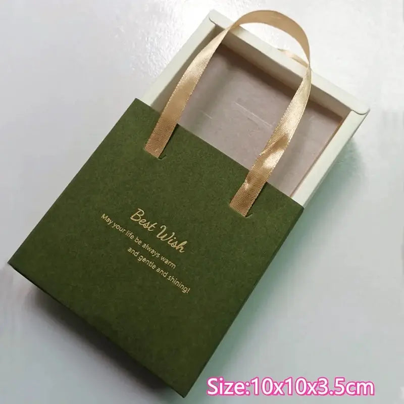 Paper Pull-Out Drawer Jewelry Box Handheld Jewelry Packaging Box Wearing Armor Ring Earring Necklace Storage Gift Box from PriceLows™