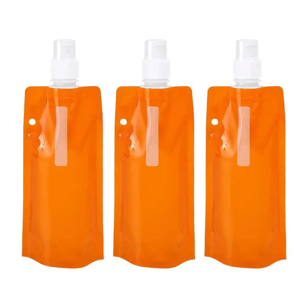 Cycling Water Bottle Foldable Portable 480ml Leak-Proof Durable Sport Water Bag Climbing and Camping Folding Water Bottle from PriceLows™