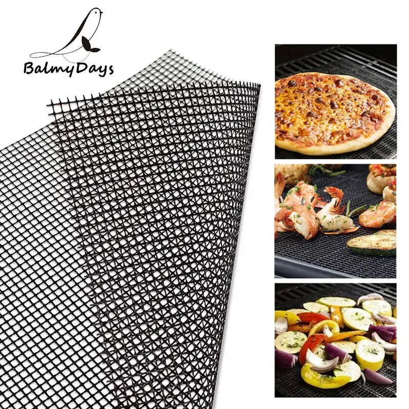 BBQ Grill Mat | Nonstick PTFE Surface | Reusable Heat Resistant