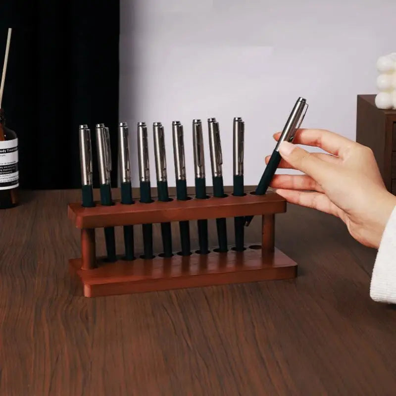 Desk Organizer | Walnut Wood | Pen Holder | Phone Stand
