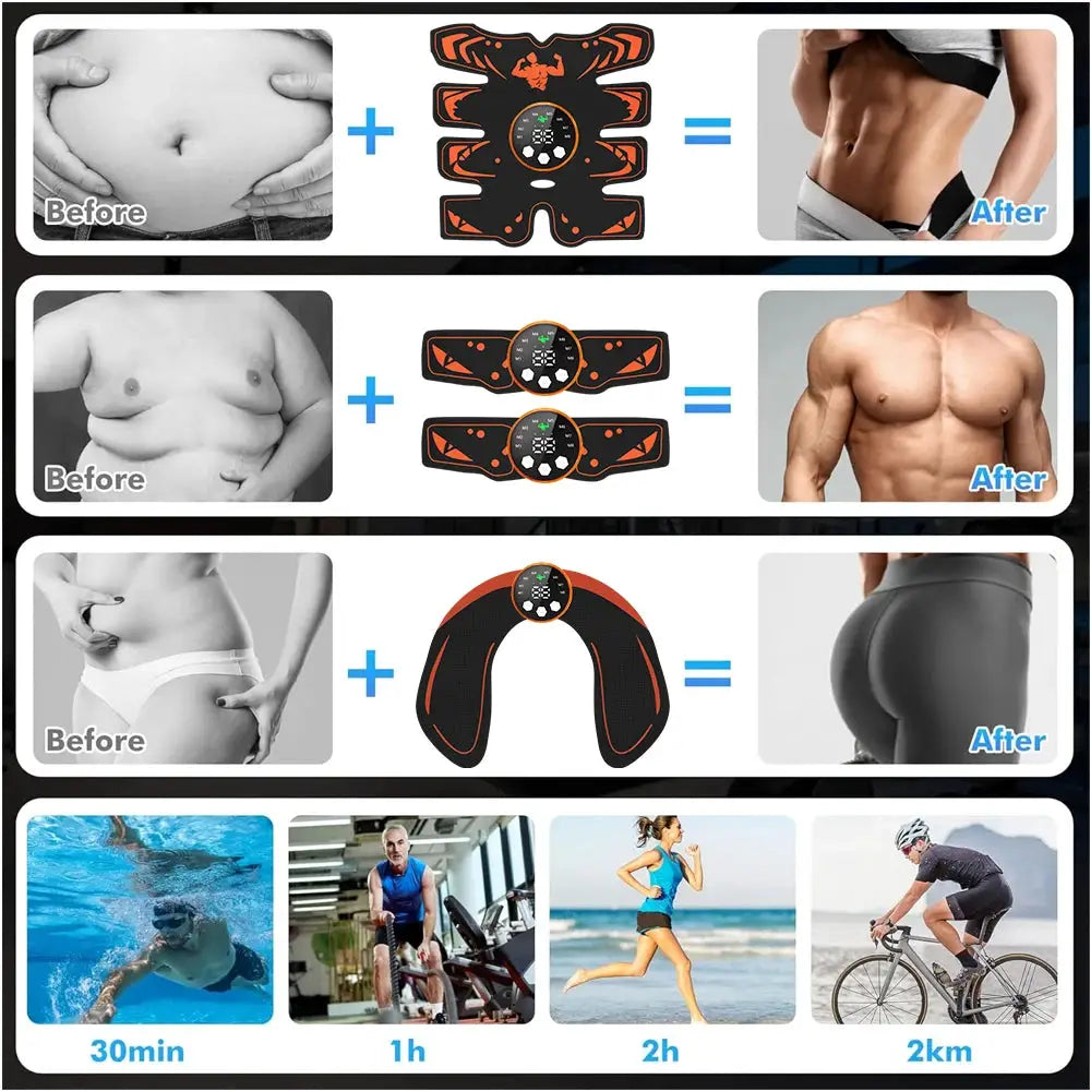 Wireless EMS Toner | Rechargeable Ab Belt | Body Shaper