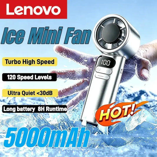 Handheld Fan | Lenovo | USB Rechargeable LED Display | One Size from PriceLows™