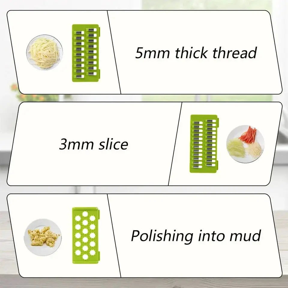 Vegetable Chopper | 16-In-1 Functionality | Dicer Slicer Onion Cutter