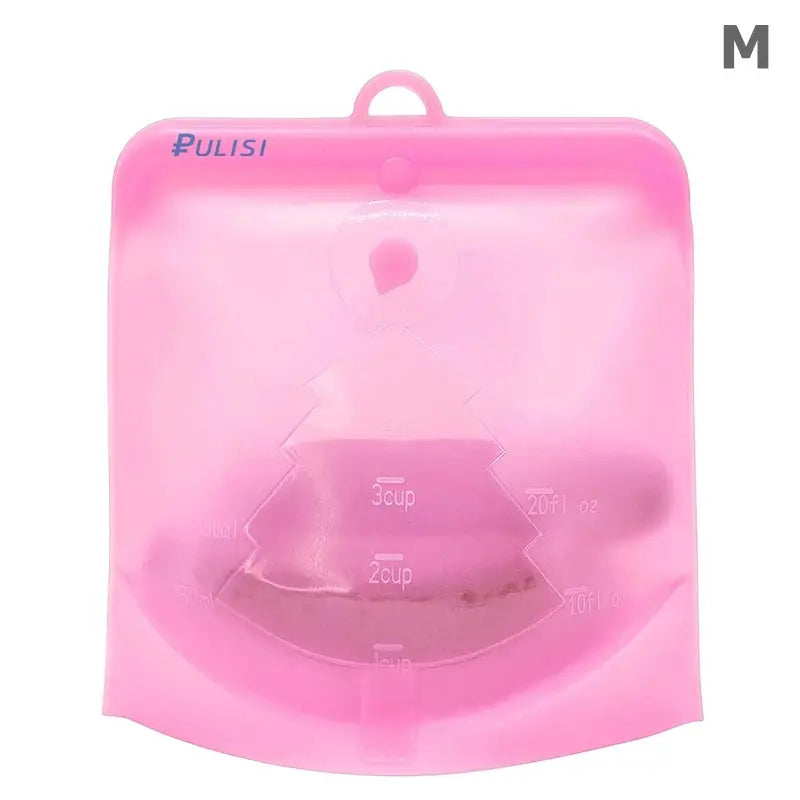 Silicone Reusable Food Bag | Capacities 500ml 1000ml 1500ml | Leakproof | Green