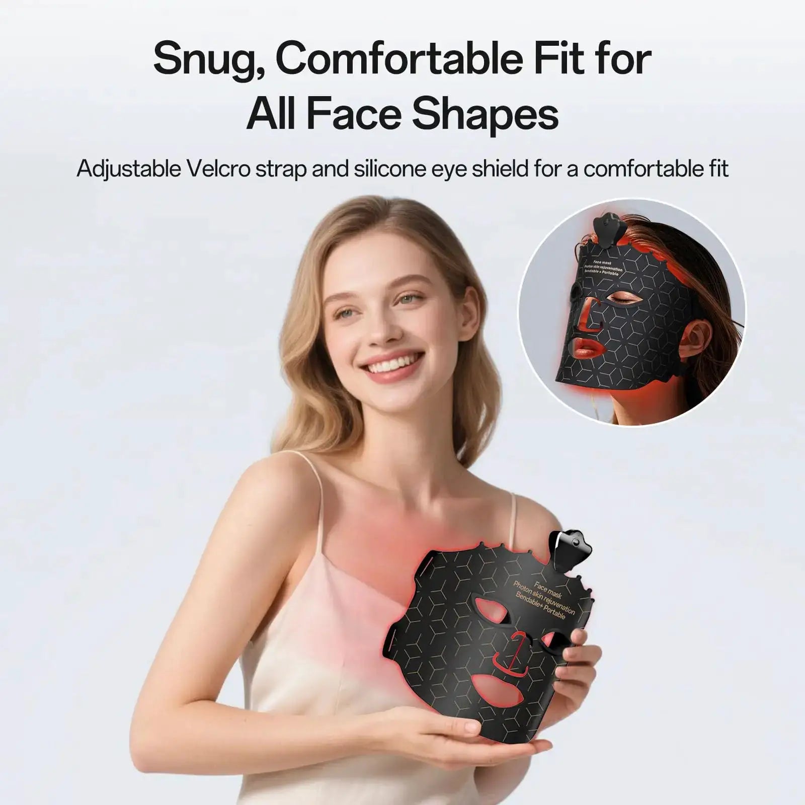 Red Light 7 Colors LED Face Mask Therapy Beauty Mask for Anti-Aging Wrinkles Skin Rejuvenation Lifting Tighten Home Use Tool from PriceLows™