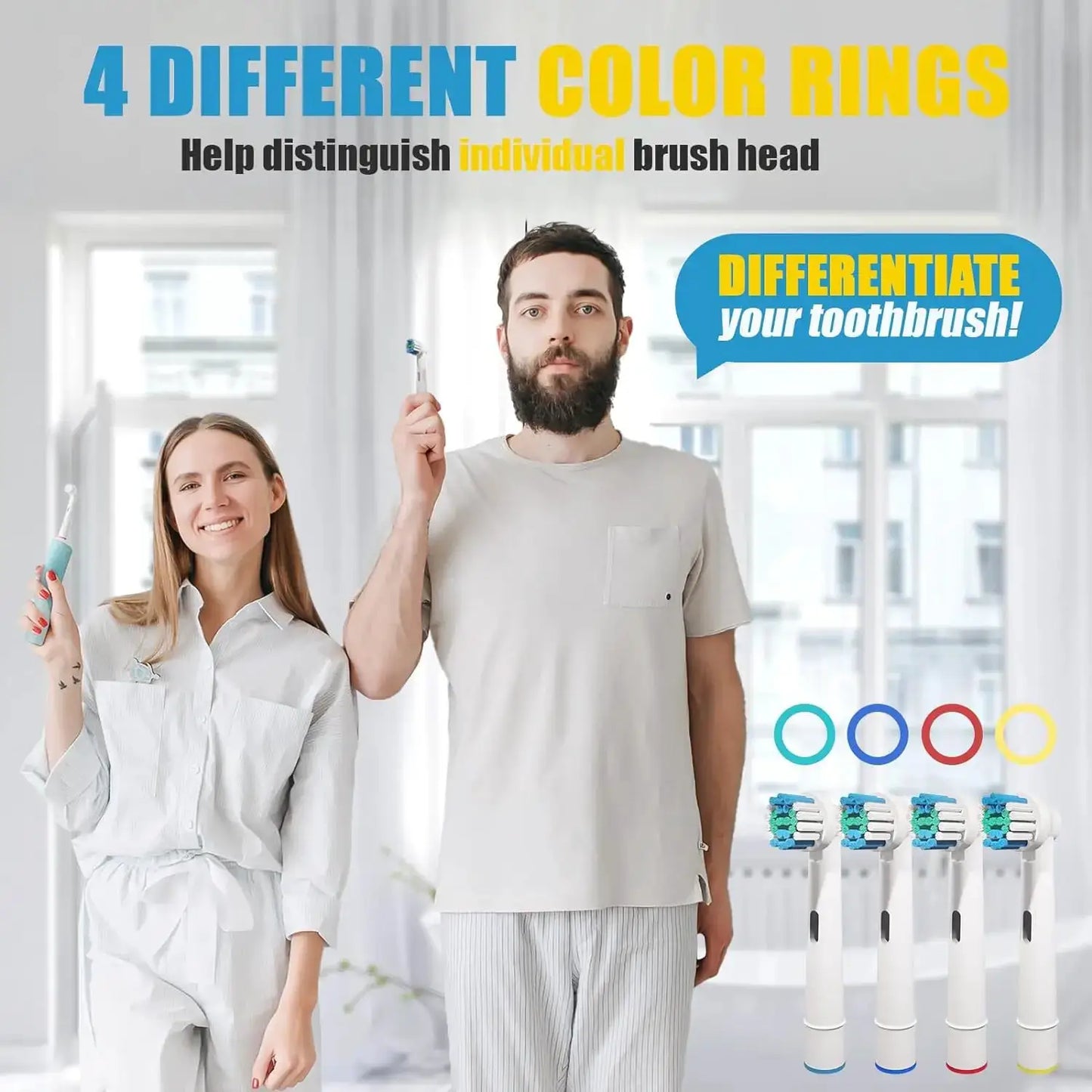 Black/White Replacement Brush Heads For Oral B Electric Toothbrush Advance Power Vitality Precision Clean Pro Health Triumph 3D from PriceLows™