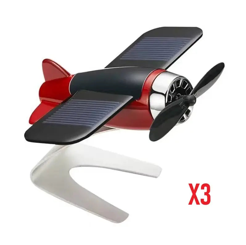 Solar Airplane Ornament | Resin Material | Solar Powered | Standard Size