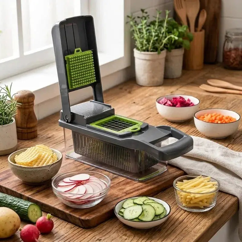 Vegetable Chopper | ABS Blade | With Multiple Blades | One Size