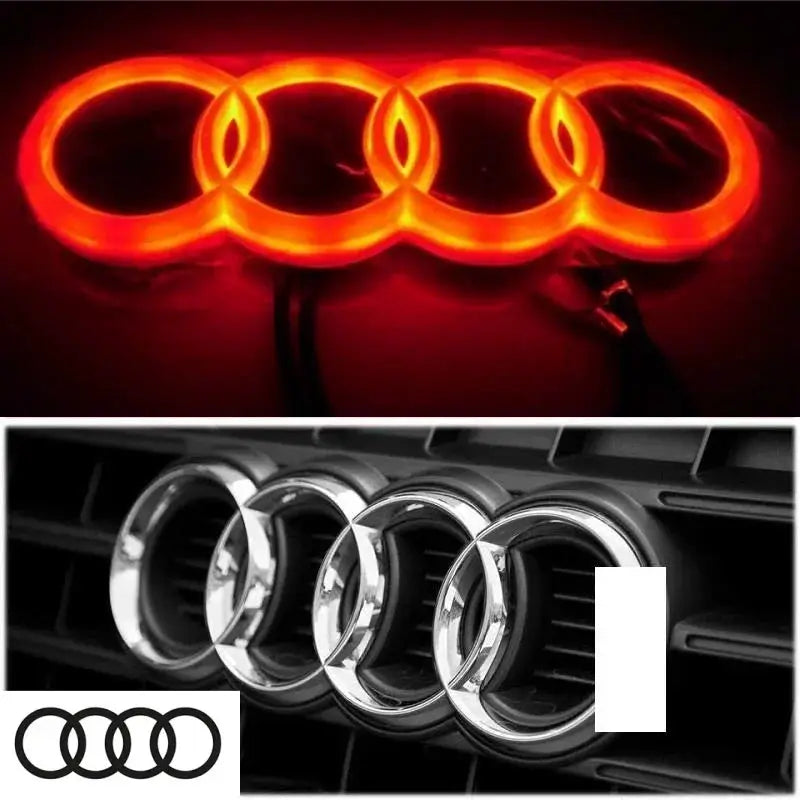 Car front grille 4D LED logo light front ring Sticker suitable for Audi A3 A4 A5 A6 A7 S3 S5 S6 S7 Q3 Q5 car supplies. from PriceLows™